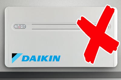 Daikin zonder buitenunit is niet te koop