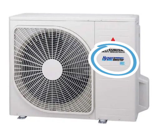 Hyper Inverter techniek bij Mitsubishi airco's