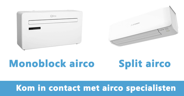 Verschil tussen split-airco en monobloack airco zonder buitenunit